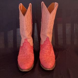 Lucchese Classics Handmade Ostrich/ Leather Boot